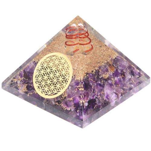 Amethyst Orgone Pyramid