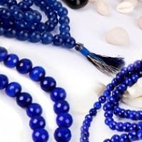 Blue Jade Necklace Mala