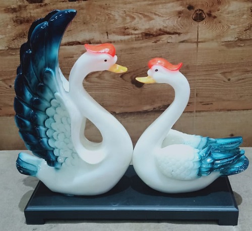 Pair of Swan in White & Blue Color