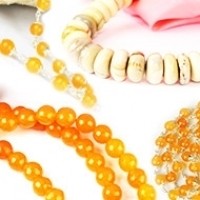 Yellow Jade Necklace Mala