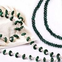 Emerald Necklace Mala