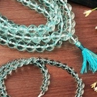 Aquamarine Necklace Mala