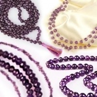 Amethyst Necklace Mala